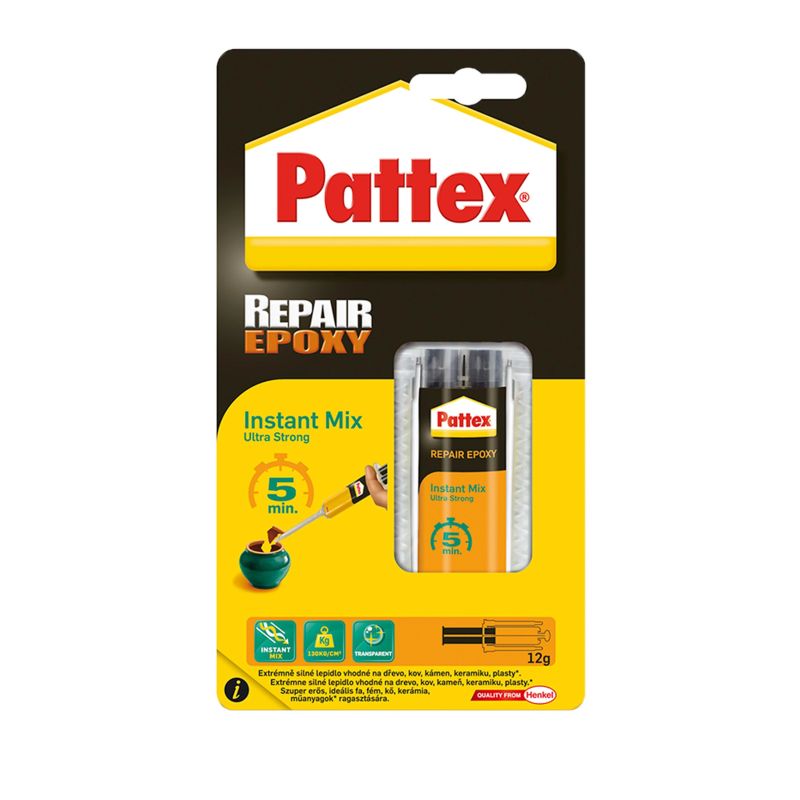 Līme epoksīda Pattex Repair Epoxy 5 min. 11 ml